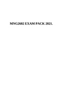 MNG2602 EXAM PACK 2021