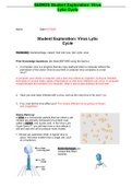 Exam (elaborations) GIZMOS Student Exploration: Virus Lytic Cycle (BIO132) 