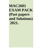 MAC2601 EXAM PACK 2022