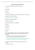 Preguntas TIPO Examen Biología Molecular - Grado en Psicología URJC