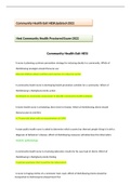 HESI RN COMMUNITY HEALTH EXIT HESI UPDATED 2022/2023