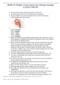 BIOD 151 Module 2 Exam Answer Key (Portage learning) LATEST UPDATE