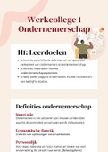 Samenvatting | Ondernemerschap | Creative Business | Jaar 1 | HvA