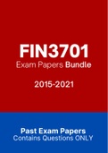 FIN3701 (ExamPACK, QuestionsPACK)