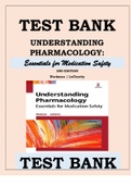 TEST BANK UNDERSTANDING PHARMACOLOGY- ESSENTIALS FOR MEDICATION SAFETY 2ND EDITION BY WORKMAN & LACHARITY
