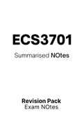 ECS3701 - Summarised NOtes