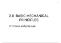 Basic Mechanical Principles - Physics 