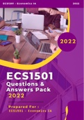 ECS1501 Past exam papers WITH solutions - All you need!