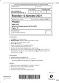 Pearson Edexcel  International GCSE (9–1) Physics Unit: 4PH1 Science (Double Award) 4PH1/4SD0 Paper: 1P-2021