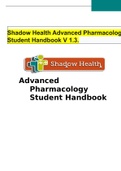 	 Shadow Health Advanced Pharmacology Student Handbook V 1.3.