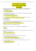 ATI COMP 2013 FORM B 180 QUESTIONS AND ANSWERS