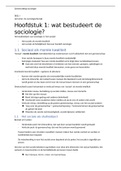 Samenvatting deelexamen sociologie