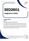 SED2601 Sociology Of Education Assignment 2 2022 .