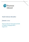 Pearson Edexcel Mark Scheme (Results) January 2022 Pearson Edexcel International GCSE In English Language (4EB1) Paper 01R