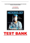 Test Bank for Microbiology The Human Experience (Second Edition) By John W. Foster Zarrintaj Aliabadi Joan L. Slonczewski ALL CHAPTERS