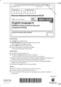 Pearson Edexcel Question paper + Mark Scheme (Results) [merged] January 2022 Pearson Edexcel International GCSE in English Language (4EA1) Paper 02R: Poetry and Prose Texts and Imaginative Writing