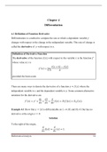 Chapter four Differentiation