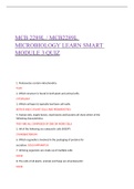 MCB 2289LModule 3 LearnSmart quiz (EXACT).