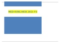MED SURG HESI 2021 V1