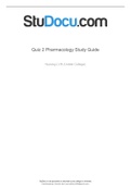 NURSING MSN 571 - Quiz 2 Study Guide.