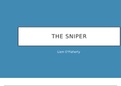 Powerpoint The sniper short story Engels