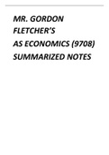  AS LEVEL ECONOMICS (9708) SUMMARIZED NOTES AND DIAGRAMS