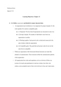 Learning Objectives- Chapter 12