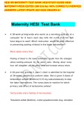 HESI RN MATERNITY TEST BANK HESI-STUDY-GUIDE-HESI-MATERNITY-PEDS EDITED (300 Q & As) 100% CORRECTLY/VERIFIED ANSWERS LATEST IPDATE 2021/2022 GRADED A+