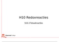 Powerpoint 10.3 totaalreacties 5 HAVO scheikunde chemie overal