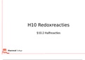 Powerpoint 10.2 Halfreacties 5 HAVO scheikunde chemie overal