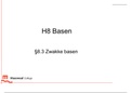 Powerpoint 8.3 Zwakke basen 5 HAVO scheikunde chemie overal