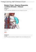 Portage Learning BIO 152 Portage Learning  A&P II Module 5 Exam Graded A