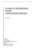 OHBOV03 Klinisch Redeneren voor verpleegkundigen