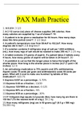 PAX Math Practice Complete solution guide_2022.