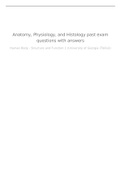 HUMAN ANATOMY AND PHYSIOLOGY WUESTIONS AND ANSWERS 