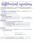 Differential equations notes