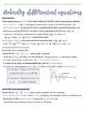 Ordinary Differential Equations Notes