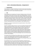 BTEC Business Level 3 - Unit 5 Assignment 3