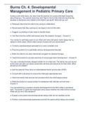 Burns Ch. 4: Developmental Management in Pediatric Primary Care questions and answers.