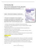 Test Bank Kozier & Erb's Fundamentals of Nursing, 10th Edition by Audrey Berman, Shirlee Snyder, Geralyn Frandsen Chapter 1-52