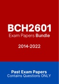 BCH2601 - Exam Questions PACK (2014-2022)