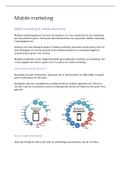 Samenvatting gastcollege Mobile marketing schakeljaar handelswetenschappen