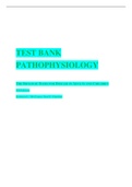 TEST BANK PATHOPHYSIOLOGY THE BIOLOGIC BASIS FOR DISEASE IN ADULTS AND CHILDREN 8th Edition Kathryn L. McCance, Sue E. Huether