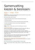 Samenvatting Nudge, Kiezen en Beslissen, Toegepaste Psychologie, Hoofdfase 1 periode 4