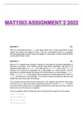 MAT1503 ASSIGNMENT 2 2022
