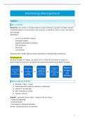 Samenvatting  Marketing Management (YE0277)