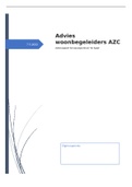 Advies woonbegeleiders AZC, Mens& mensenrechten, een 9,6 behaald!!