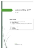 Samenvatting DHV GD jaar 3 - ook bruikbaar voor de stationstoets