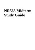 NR565 Midterm Study Guide