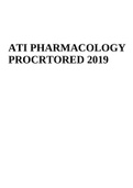 ATI PHARMACOLOGY PROCRTORED 2019